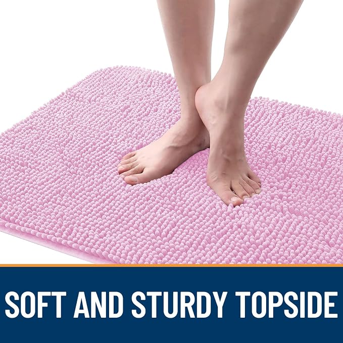 OLANLY Dog Door Mat for Muddy Paws 54x24, Super Absorbent Chenille Mud Mat | - Image 4