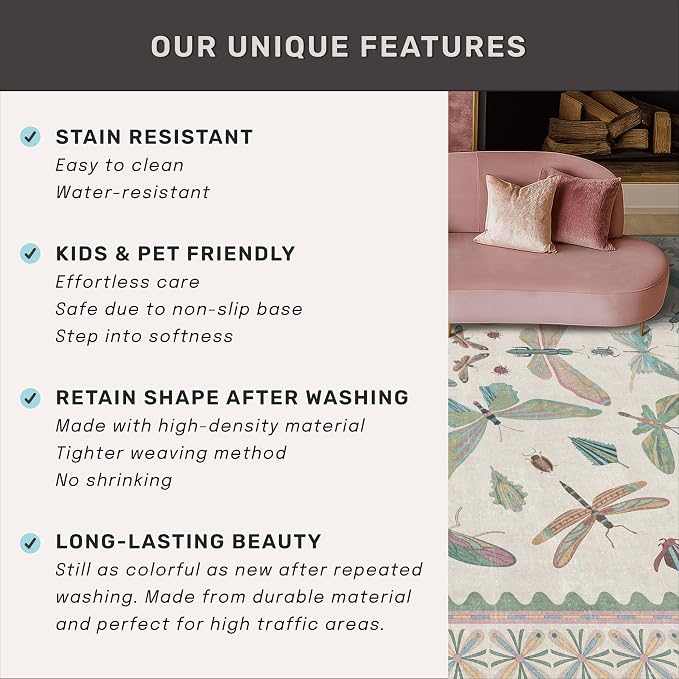 Mint Green Washable Bathroom Rug - Image 7