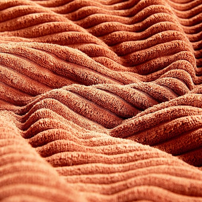 Fancy Homi Set of 2 Burnt Orange Lumbar Decorative Throw Pillow Covers 16x28 - Image 5