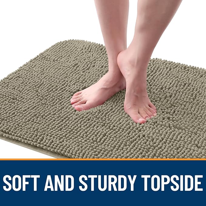 OLANLY Dog Door Mat for Muddy Paws 36x24, Super Absorbent Chenille Mud Mat | - Image 4