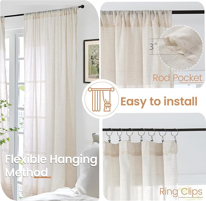 BGment Extra Long 108 Inch Length Curtains - Image 6