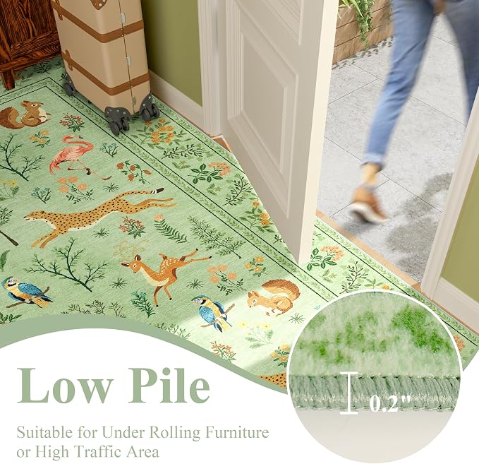 DUKINO 2x10 Rug for Hallway, Washable Kitchen Runner Rug - Image 6