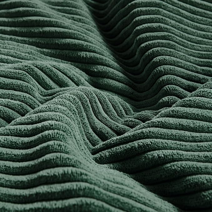 Fancy Homi Set of 2 Dark Green Lumbar Decorative Throw Pillow Covers 20x28 Inch - Image 5