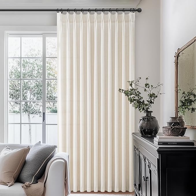 Birch 70 Inch Extra Wide Light Filtering Viral Curtains 120 Inches Long - Image 7
