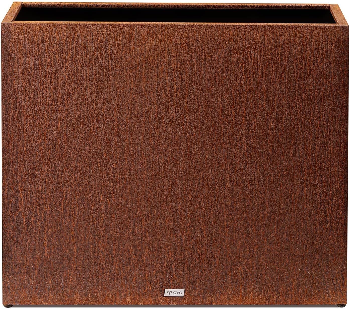 Large Corten Steel Planter Box Outdoor, 30" H x 34" W x 10" D,Tall Rectangular Metal Rusted Planters with Grow Bag,Naturally Rusting Steel Flower Pot,Rustic Décor for Patio,Garden,Deck,Backyard