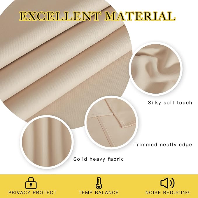 NICETOWN 72 inch Sliding Door Curtain - Image 4