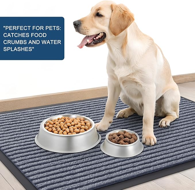 OLANLY Front Door Mat 33x21, Waterproof Heavy-Duty Indoor Outdoor Doormat | Ash - Image 6
