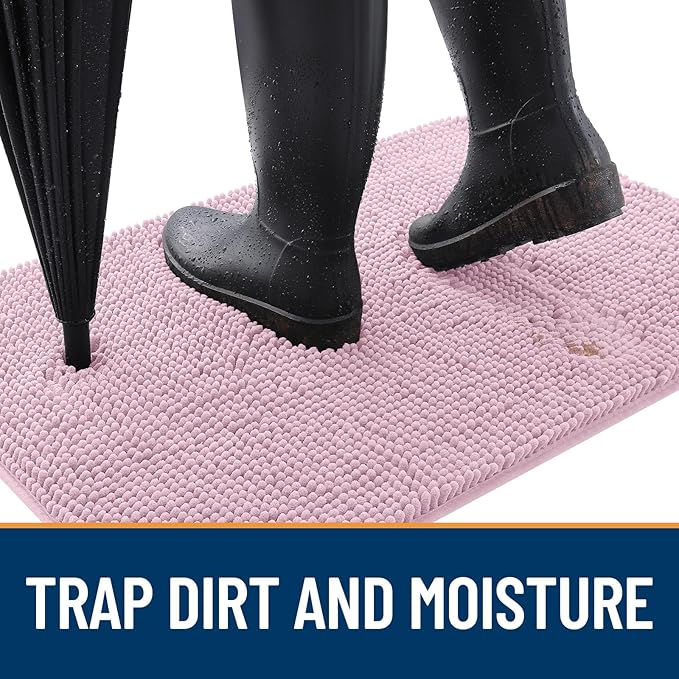 OLANLY Dog Door Mat for Muddy Paws 59x20, Super Absorbent Chenille Mud Mat | - Image 2