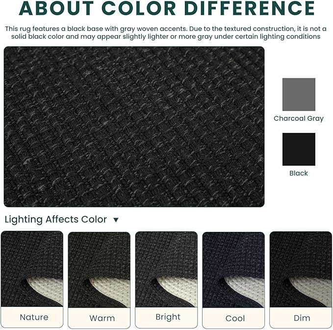 KOZYFLY Black 2x16 Runners Rugs - Image 3