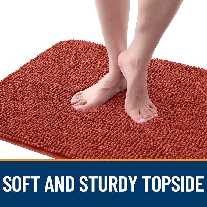 OLANLY Dog Door Mat for Muddy Paws 34x21, Super Absorbent Chenille Mud Mat | - Image 4