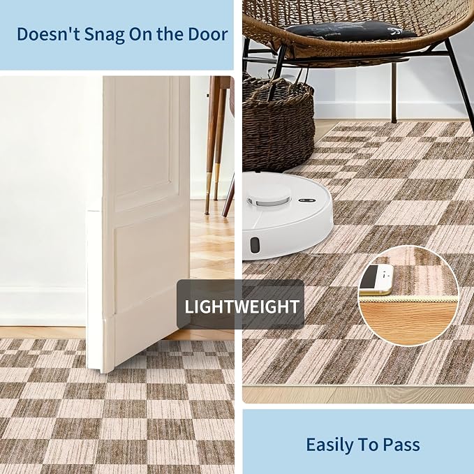 GarveeHome Checkered Rug 3x5 Area Rugs - Image 7