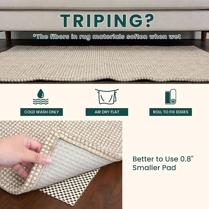 KOZYFLY Rugs for Entryway 3x5 ft Washable Area Rug Non Slip Rubber Backed Entry - Image 7