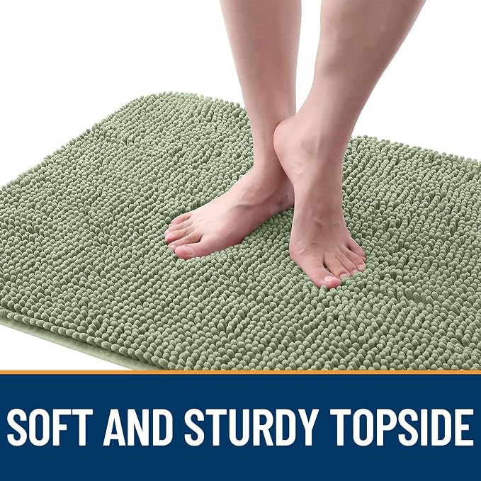 OLANLY Dog Door Mat for Muddy Paws 70x32, Super Absorbent Chenille Mud Mat | - Image 4