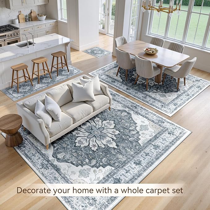 RELEANY Washable Area Rug, Runner 2'x10', Water Repellent, Pet Friendly - Image 4