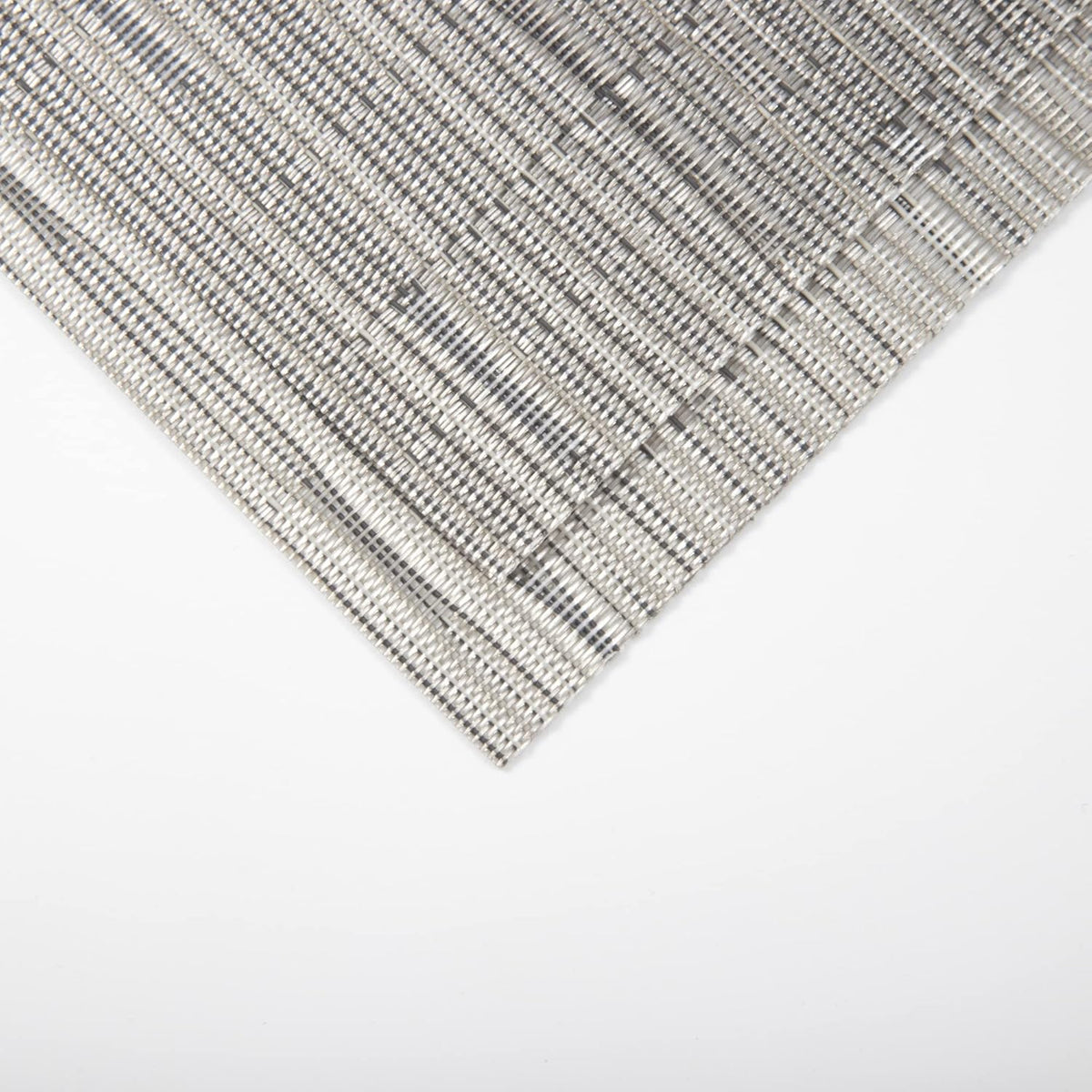 Sliver Placemats Set of 4 - Easy Clean Modern Durable Washable Vinyl Place Mats - Heat Resistant Placemats for Kitchen Table - PVC Table Mats for Dining Table (Sliver, 4)
