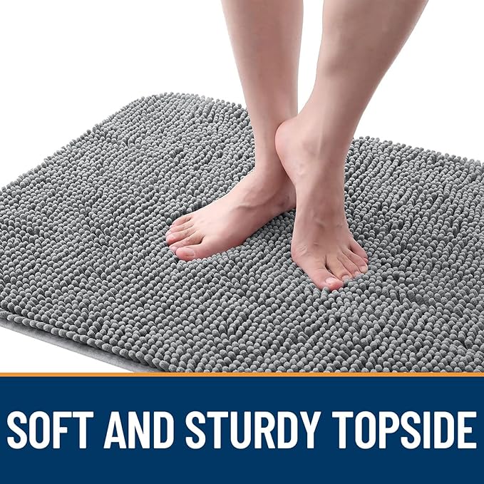 OLANLY Dog Door Mat for Muddy Paws 59x24, Super Absorbent Chenille Mud Mat | - Image 4