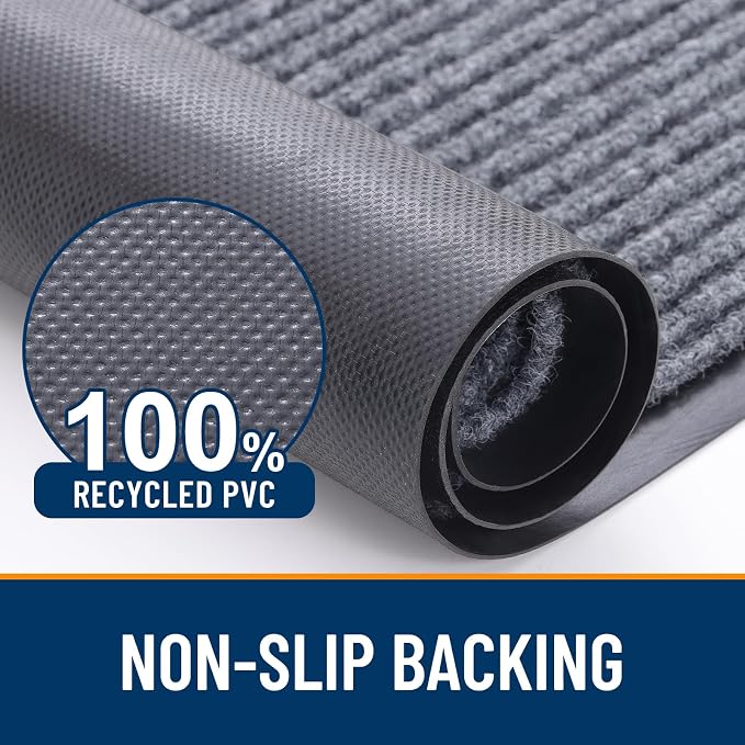 OLANLY Front Door Mat 59x40, Waterproof Heavy-Duty Indoor Outdoor Doormat | - Image 3