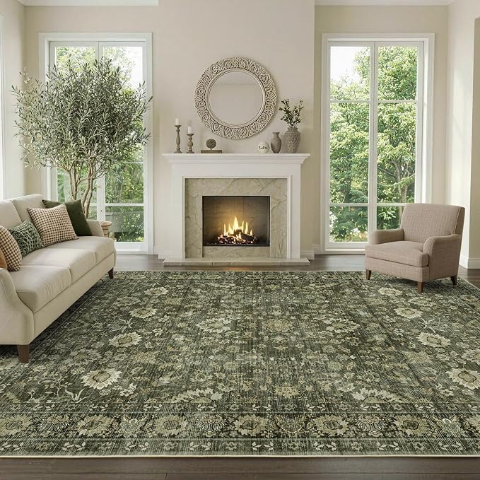 8x10 Ft Large Area Rugs for Living Room, Soft Non-Slip Machine Washable Rug - Image 2