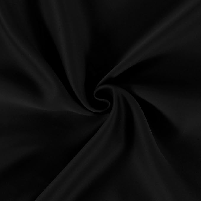 Black Thermal Blackout Curtains/52 x 54 Inch/Set of 2 Panels Room Darkening - Image 5