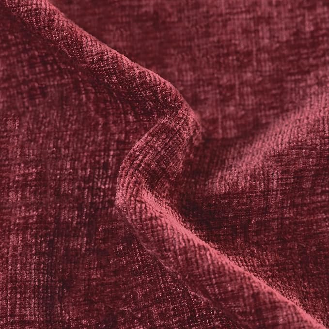CaliTime Decorative Couch Throw Pillow Covers 16 X 16 Inches Burgundy | Pack of - Image 2