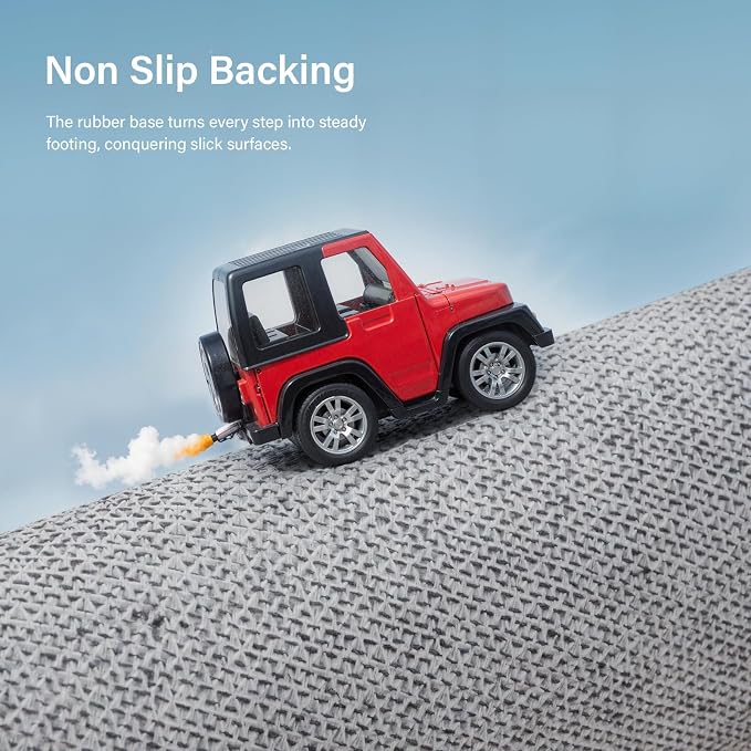 Lahome Boho Washable Easy Jute Runner Rug, 2x8 Kitchen Runner Rug Non Slip | - Image 3