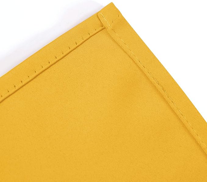 Yellow Thermal Blackout Curtains/38 x 84 Inch/Set of 2 Panels Room Darkening - Image 8
