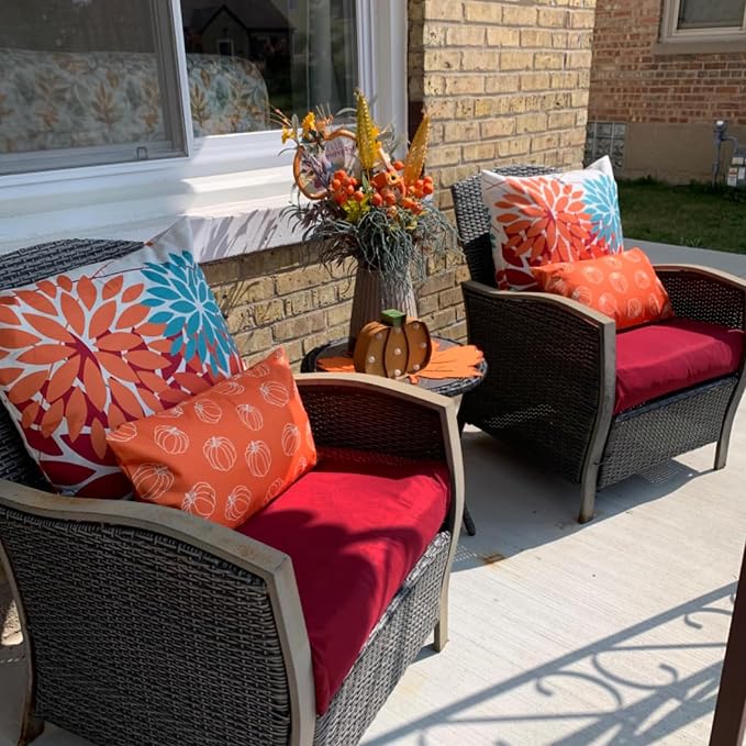 Sqodok Patio Cushion Cover 24x24 inch, Outdoor Seat Cushion Slip Cover - Image 7