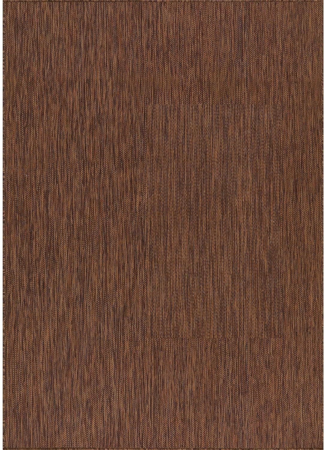 CAMILSON Outdoor Rug 9x12 Modern Area Rugs for Large Indoor and Outdoor Patios and Porches - Waterproof, Washable, Non-Shedding, Easy-to-Clean Outside Carpet (9 x 12, Solid - Gold)