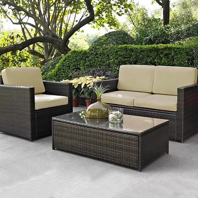 Sqodok Outdoor Cushion Covers 25x25 inch, Wicker Chair - Image 9