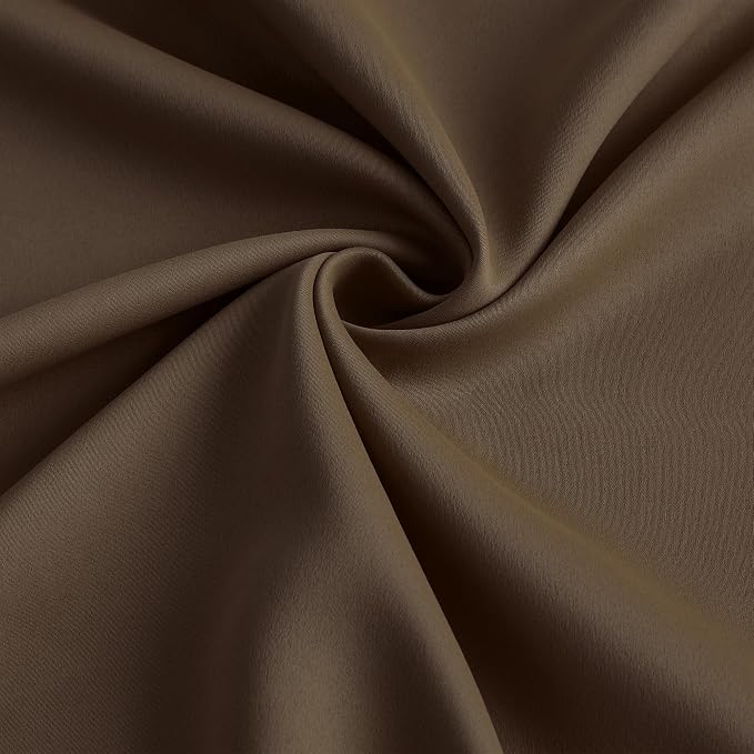 Brown Blackout Curtains 144 Inches Long 12 feet Tall, Extra Long Pinch Pleats - Image 7