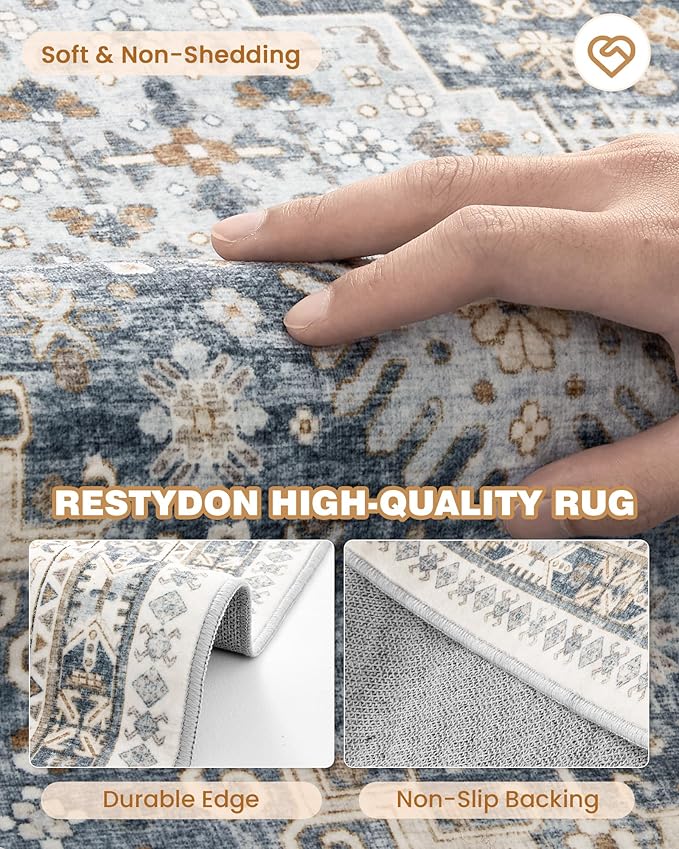 Runner Rug 2x10, Washable Rugs for Entryway Rug, Bathroom Bedroom - Image 7