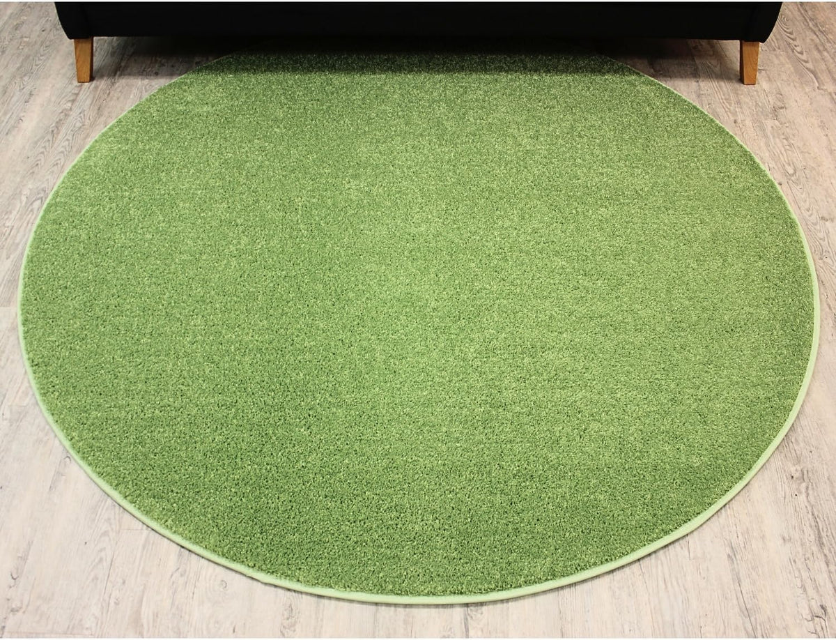 KOECKRITZ Soft and Colorful Kids Classroom Area Rugs (Passes Flammability Pill Test) Many Sizes and Bright Colors to Select from (4' Round, Lime)