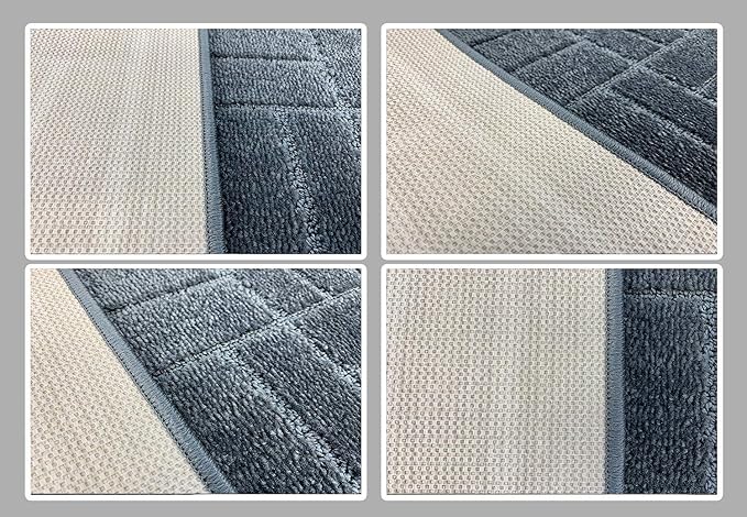 29 Ft Charcoal Extra Long Hallway Runner Rug, Non Slip Washable | Indoor Soft - Image 6