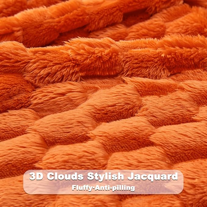 NEWCOSPLAY Fleece Clouds Cozy Twin Blanket - Image 6