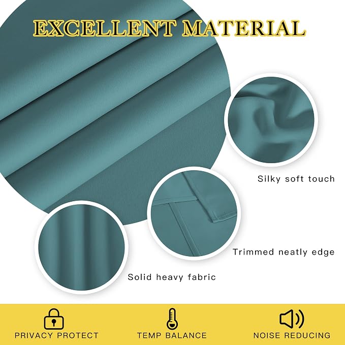 NICETOWN 95 inches Patio Door Curtains - Image 4