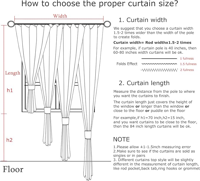 Vision Home Soft Green Pinch Pleated Full Blackout Curtains Linen Blended Room - Image 7