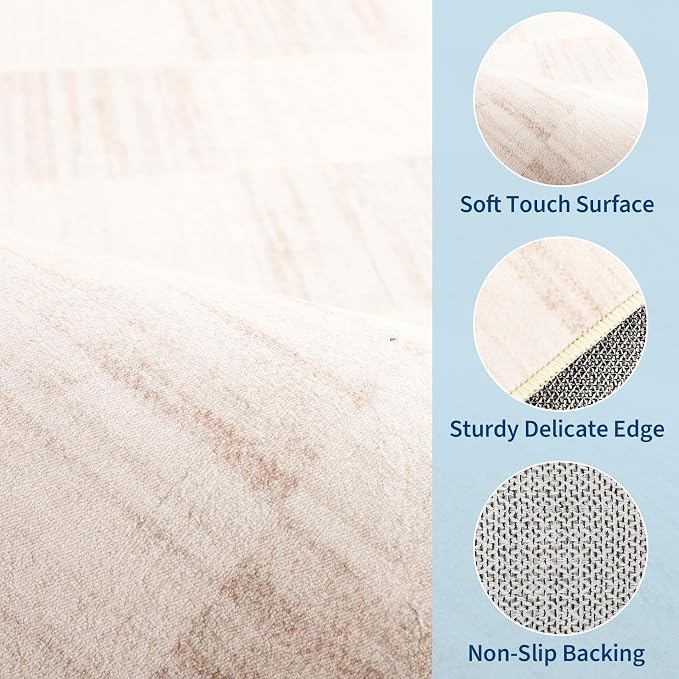 GarveeHome Checkered Washable 2x3 Rug Small Area Rugs Non-Slip - Image 7