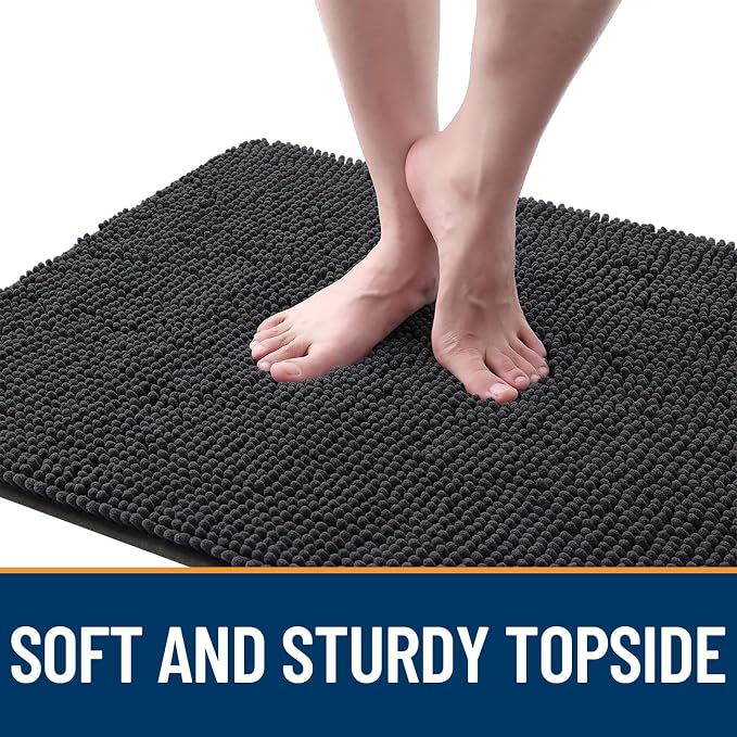 OLANLY Dog Door Mat for Muddy Paws 70x32, Super Absorbent Chenille Mud Mat | - Image 4
