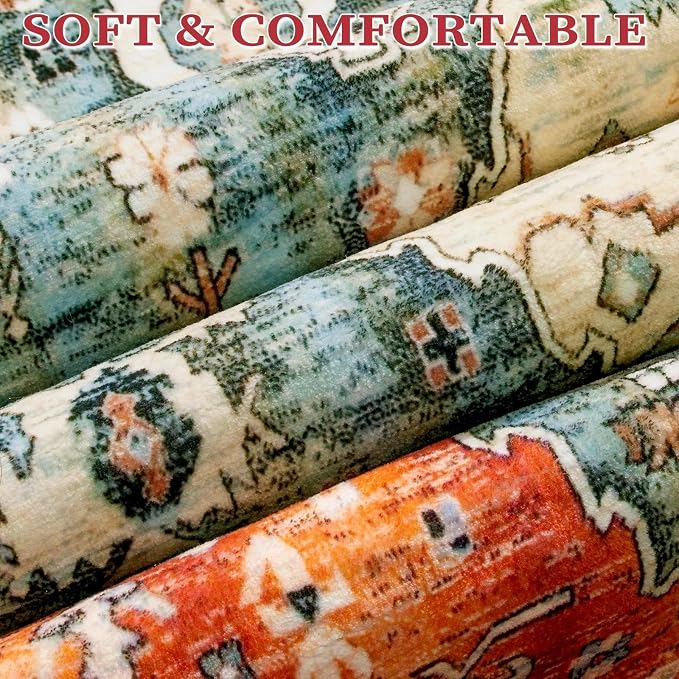 SERISSA 2x3 Washable Non Slip Boho Small Area Rug - Image 5
