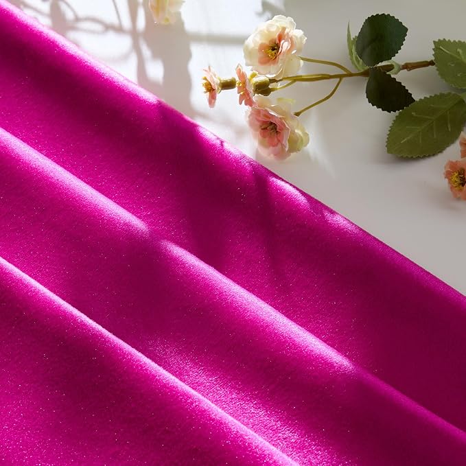 GIGIZAZA Hot Pink Velvet Pillow Covers 24x24 Decorative Pillows Pack of 2 | - Image 4