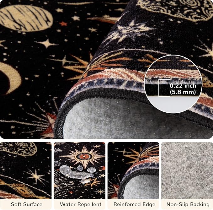 Vacuum-Friendly, 9x12 Washable Area Rug - Image 4