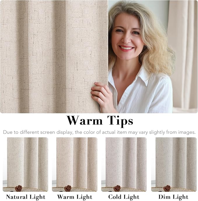H.VERSAILTEX Blackout Curtains Durable Thick Textured Polyester Blackout Patio - Image 7