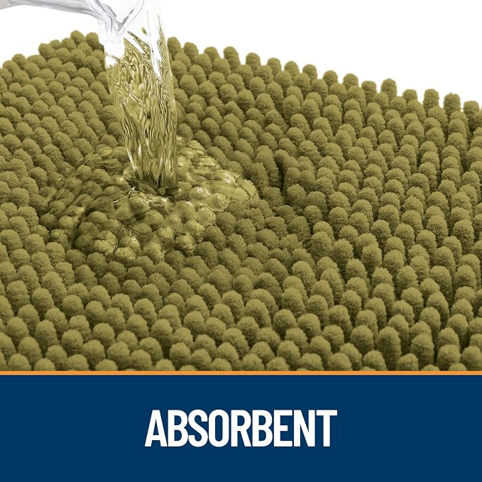 OLANLY Dog Door Mat for Muddy Paws 45x27, Super Absorbent Chenille Mud Mat | - Image 3