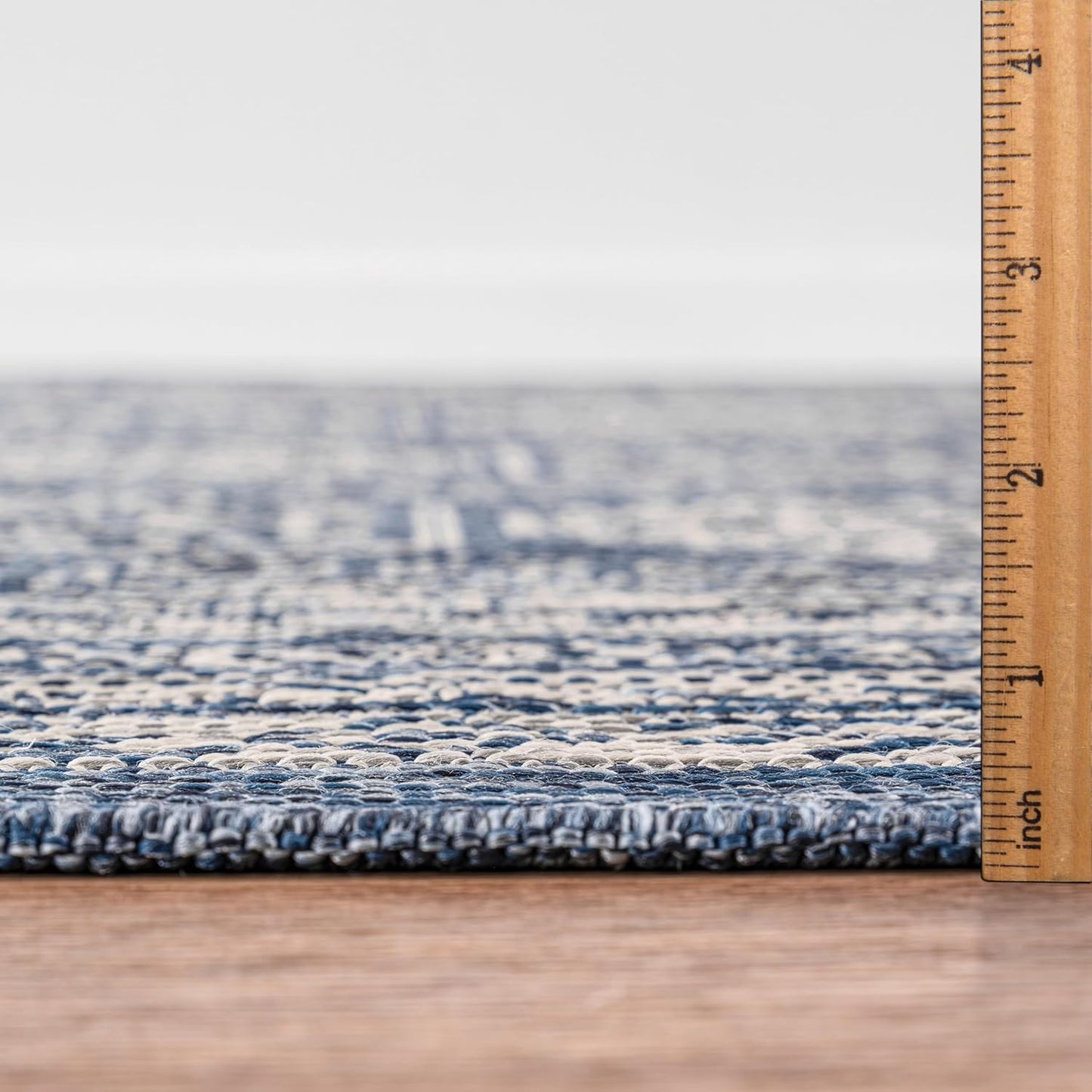 Keen Home Design Terrace Outdoor Area Rug - 4x6 Washable Indoor/Outdoor Rug for Patio, Kitchen, Balcony, Beach, Garden, Deck and Porch, Size: 3'10"x5'7"