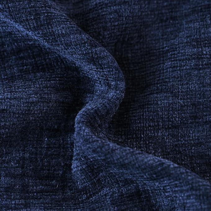 CaliTime Decorative Couch Throw Pillow Covers 24 X 24 Inches Navy Blue | Pack - Image 2