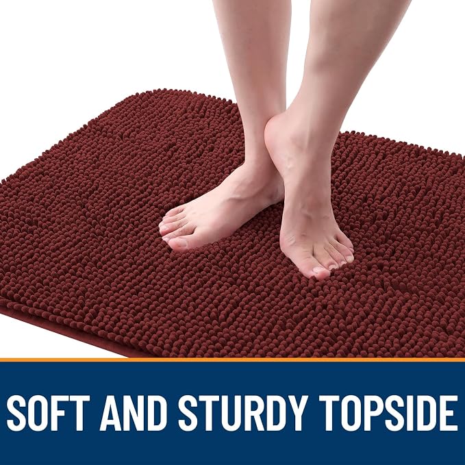 OLANLY Dog Door Mat for Muddy Paws 32x20, Super Absorbent Chenille Mud Mat | - Image 4