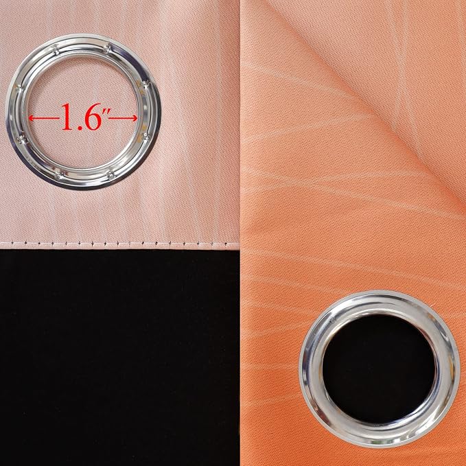 Ombre Orange and Blue Blackout Curtains 52Wx96L Inch Long | Gradient Curtains - Image 7