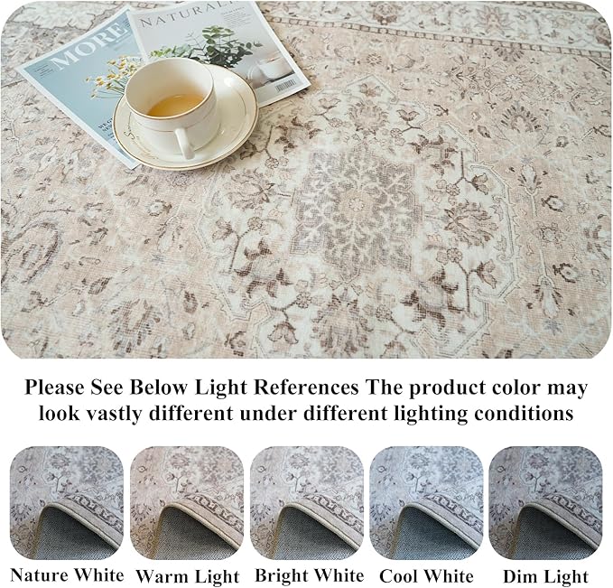Washable Hallway 3x4 Floor Mats: Farmhouse Non-Slip Kitchen Sink Area Rug - Image 9