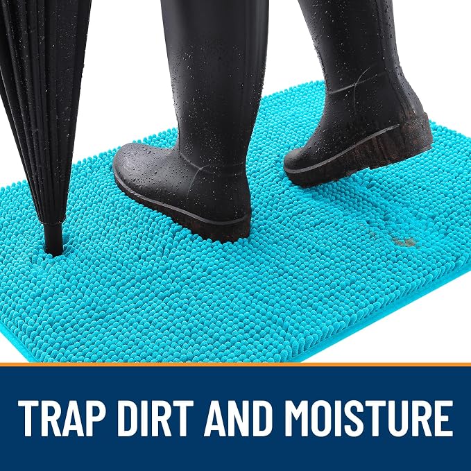 OLANLY Dog Door Mat for Muddy Paws 45x27, Super Absorbent Chenille Mud Mat | - Image 2