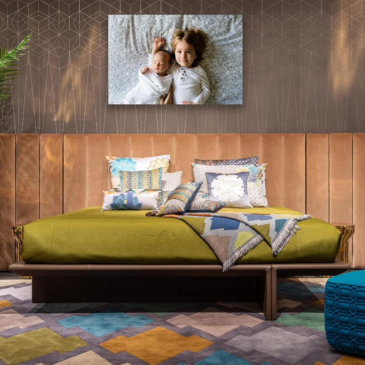 Custom Canvas Prints with Your Photos (12x24, Framed Canvas) Customized Wall Art Personalized Canvas Pictures for Pet/Family Gifts for Mom/Men/Women